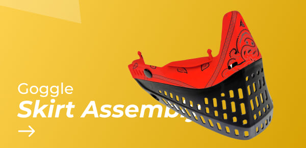 Paintball Goggle Skirt Assembly