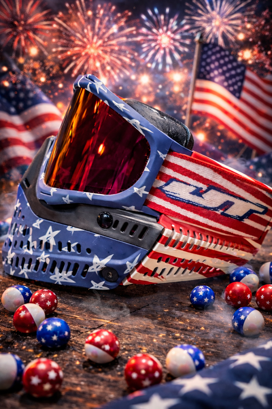 JT Proflex Stars & Stripes Paintball Mask with Goggles - Exclusive