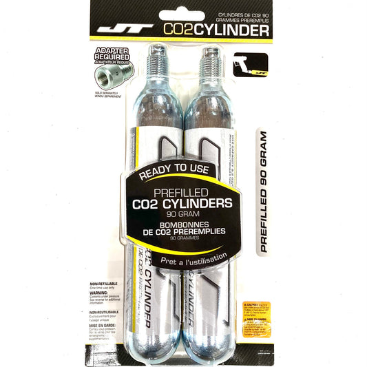 JT 90g CO2 Prefilled Cartridge - 2 pack
