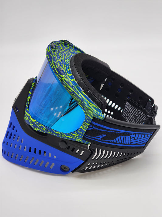 Jt Proflex LE Grunge Green/Navy Custom | Paintball Mask - Goggle