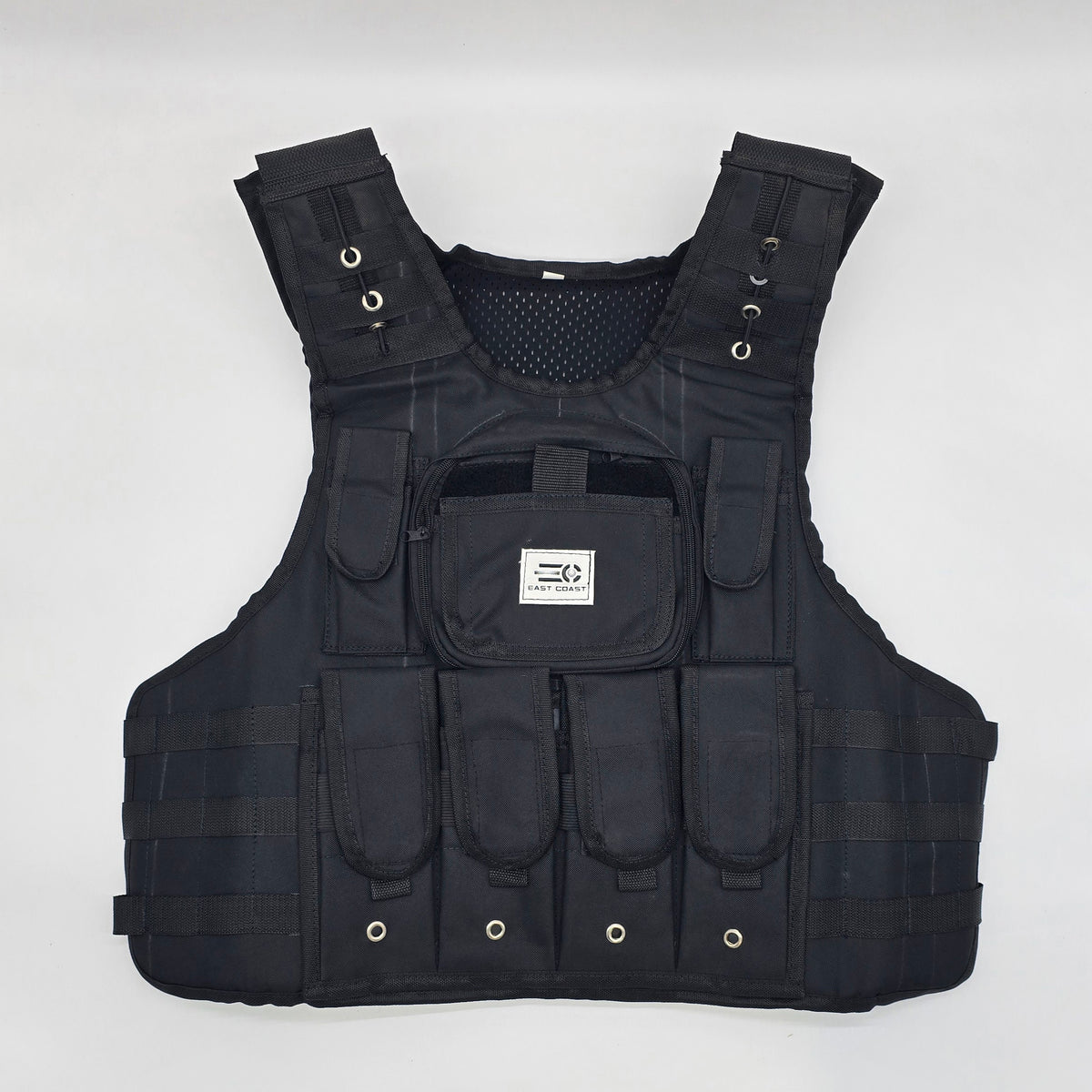 East Coast Tactical Airsoft Vest | Fully Adjustable | Color: Black