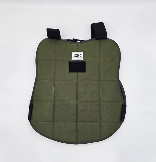 East Coast 3 Pod | Padded Paintball Chest Protector | Attached Neck Protector | Olive