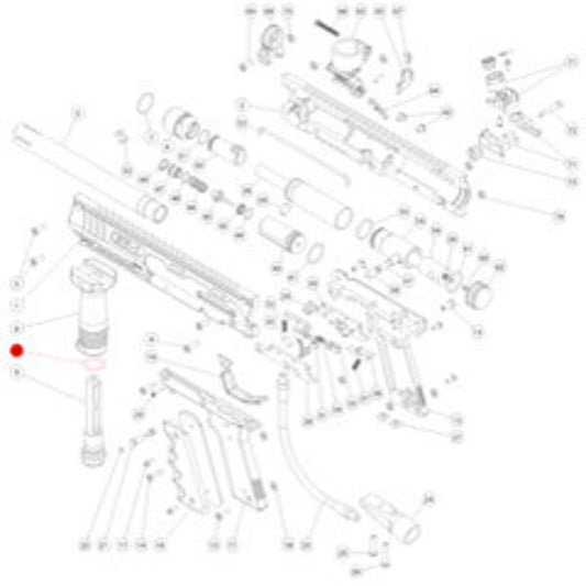 Marker Parts - SW-1 Part# 10 Foregrip Locking Stem O-Ring