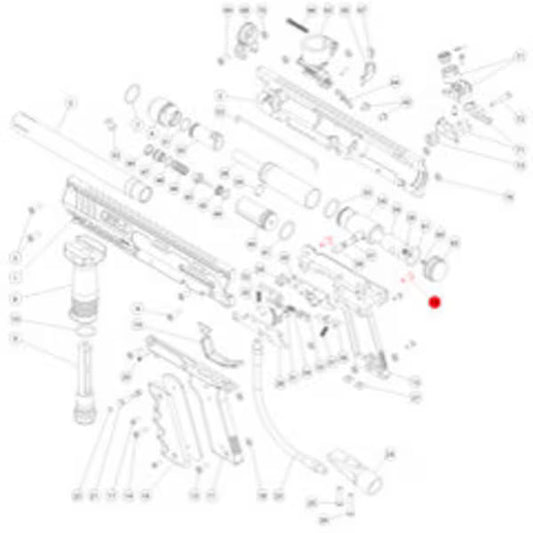 Marker Parts - SW-1 Part# 15 Frame Retention Nut Stem