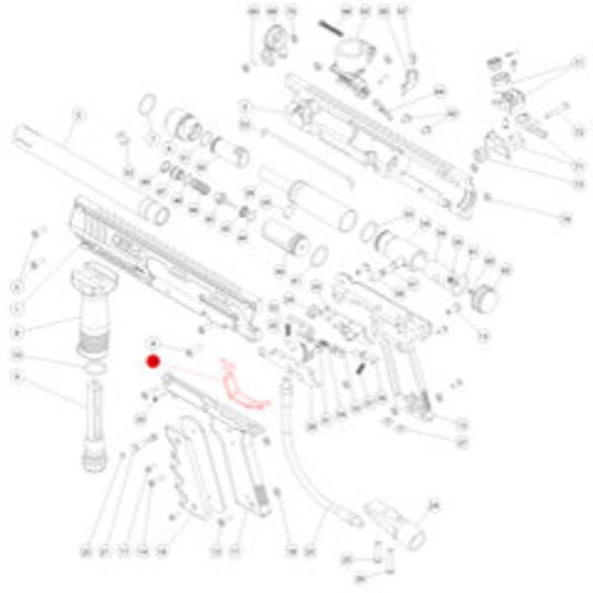 Marker Parts - SW-1 Part# 19 Trigger Guard