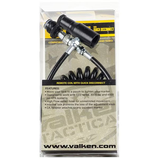 Valken Paintball Remote Coil with Quick Disconnect