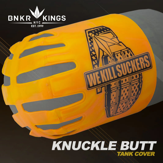 Bunkerkings - Knuckle Butt Paintball Air Tank Cover - WKS Grenade - Orange