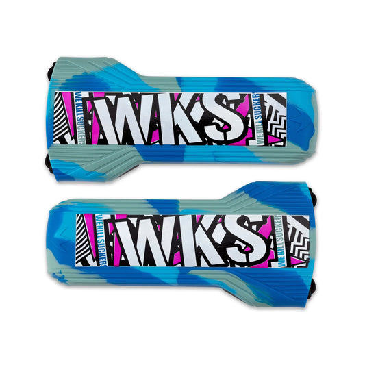 Bunkerkings - Evalast Paintball Barrel Cover - Shred - Cyan