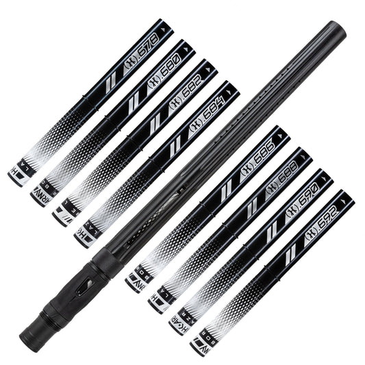 LAZR Elite Nova Barrel Kit - 15' Dust Black - Black Inserts - Cocker Threads