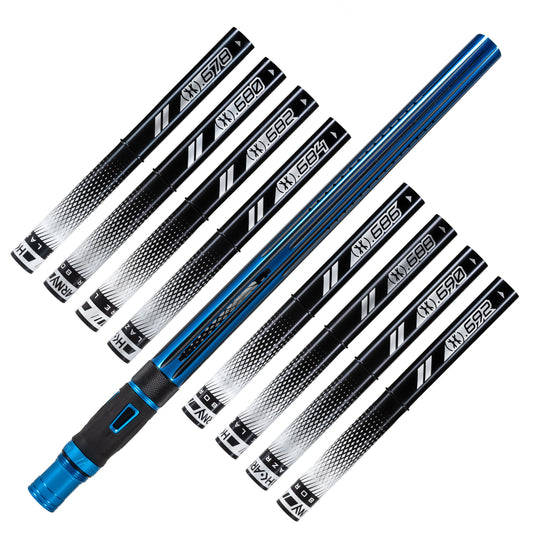 LAZR Elite Nova Barrel Kit - 15' Blue/Black - Black Inserts - Cocker Threads