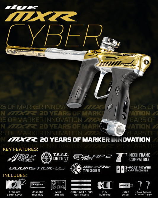DYE MXR PGA CYBER - GOLD/SILVER POLISH