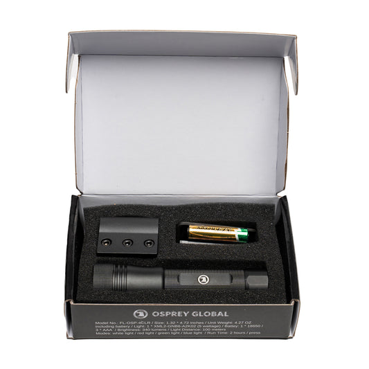 Handheld Weapons Mountable Multicolored Flashlight