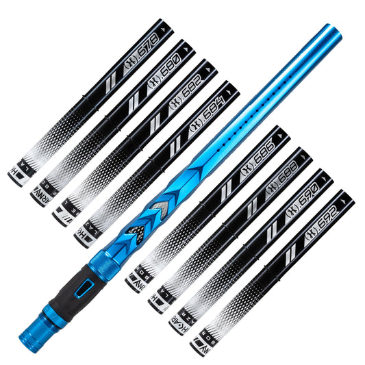 LAZR Elite Fossil Barrel Kit - 15' Dust Blue - Black Inserts - Cocker Threads