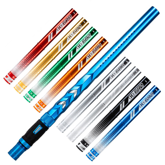 LAZR Elite Fossil Barrel Kit - 15' Dust Blue - Colored Inserts- Cocker Threads