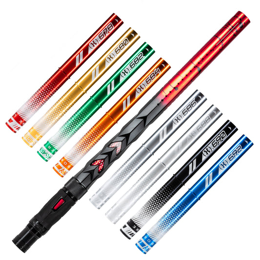 LAZR Elite Fossil Barrel Kit - 15' Red/Black Splash - Colored Inserts - Cocker Threads