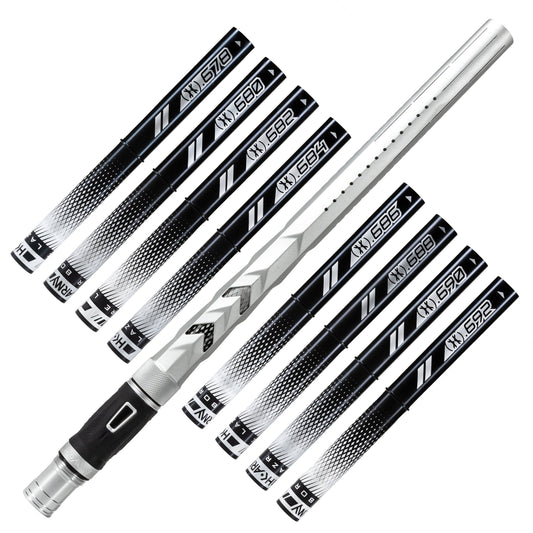 LAZR Elite Fossil Barrel Kit - 15' Dust Silver - Black Inserts - Cocker Threads