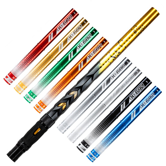LAZR Elite Fossil Barrel Kit - 15' Gold/Black Splash - Colored Inserts - Cocker Threads