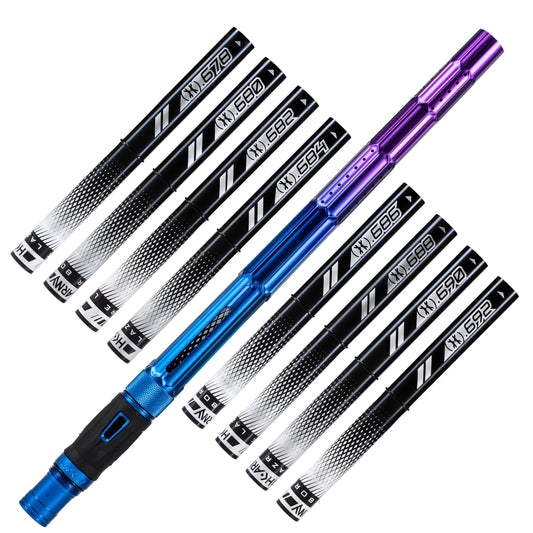LAZR Elite Fractal Barrel Kit - 15' Blue/Purple Black Inserts - Cocker Threads