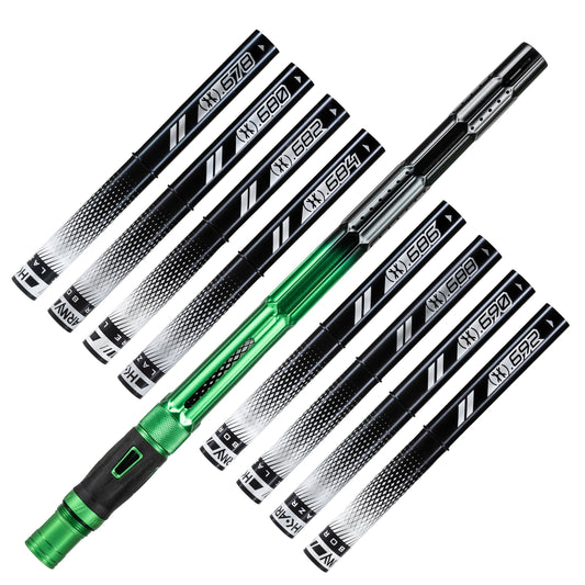 LAZR Elite Fractal Barrel Kit - 15' Green/Black Black Inserts - Cocker Threads