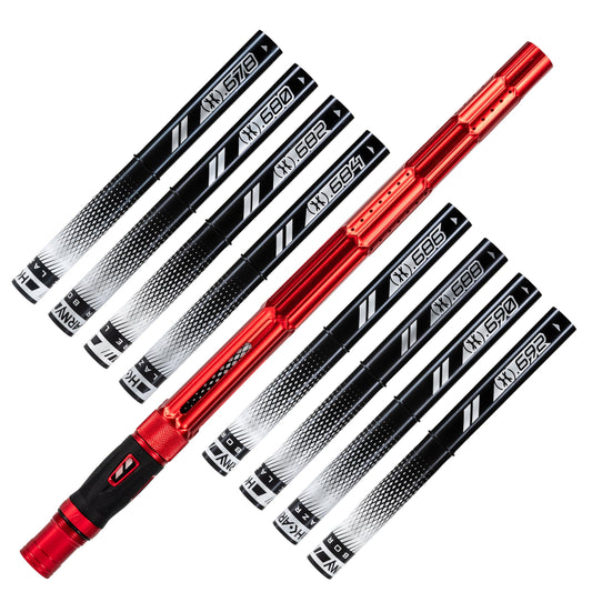 LAZR Elite Fractal Barrel Kit - 15' Dust Red/Black Inserts - Cocker Threads