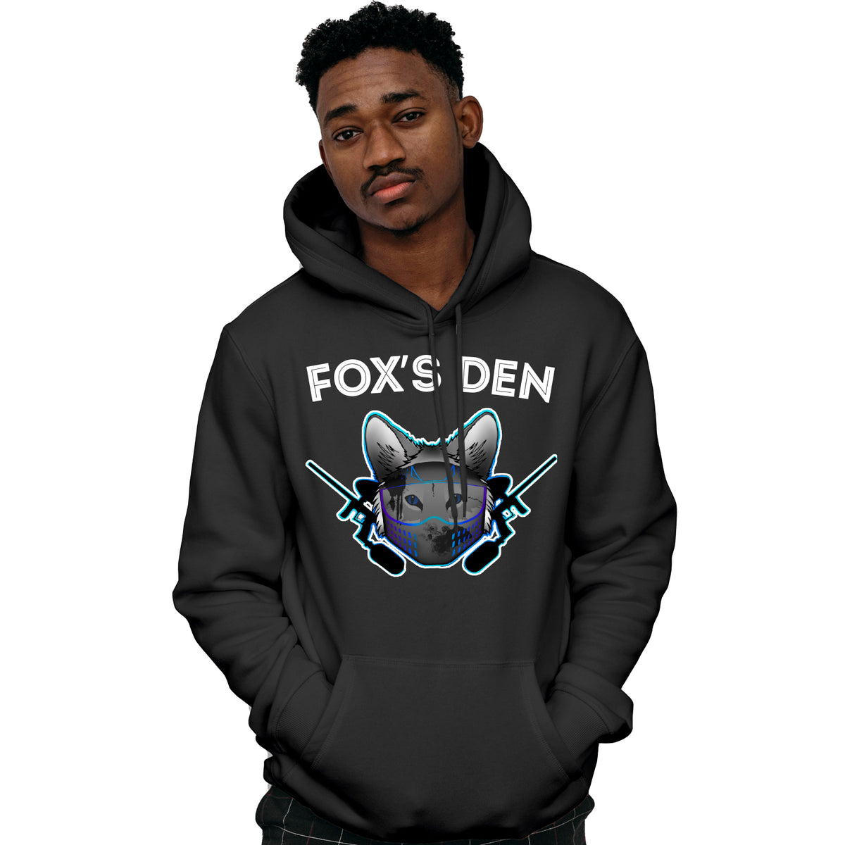 Fox's Den Paintball Team Logo Hoodie