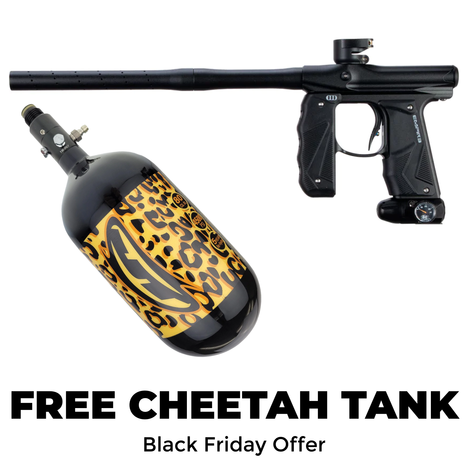 Empire Mini GS Paintball Marker Black Paintball Gun