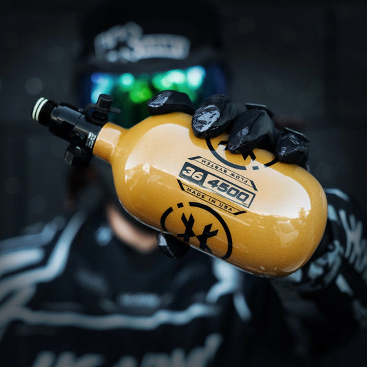 36ci / 4500Psi - Icon - Extra Lite Carbon Fiber Tank - Standard Reg - Gold