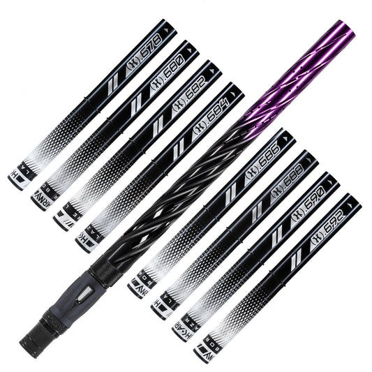 LAZR Elite Orbit Barrel Kit - 15' Black/Purple Fade - Black Inserts - Cocker Threads