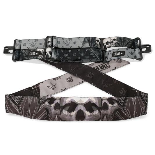 Black Skull 4-Point Goggle Strap & Headband Pack - Limited Edition