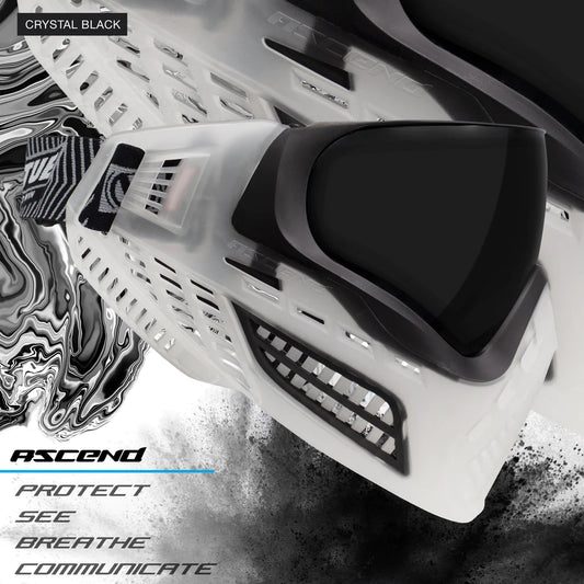 Virtue Vio Ascend | Paintball Goggle/Mask - Crystal Black
