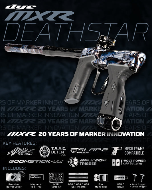 DYE MXR PGA DEATHSTAR - BLACK/BLUE/GRAY POLISH