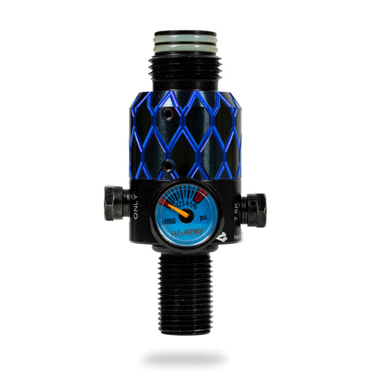 AEROLITE ELITE PRO REG - NEXUS - BLACK/BLUE | output pressure 450-650psi | HK Air Tank Regulator
