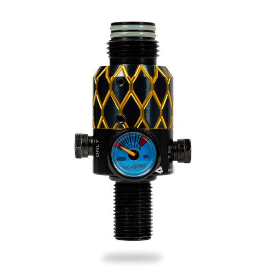 AEROLITE ELITE PRO REG - NEXUS - BLACK/GOLD | output pressure 450-650psi | HK Air Tank Regulator
