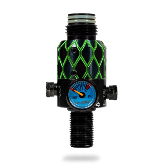 AEROLITE ELITE PRO REG - NEXUS - BLACK/GREEN | output pressure 450-650psi | HK Air Tank Regulator