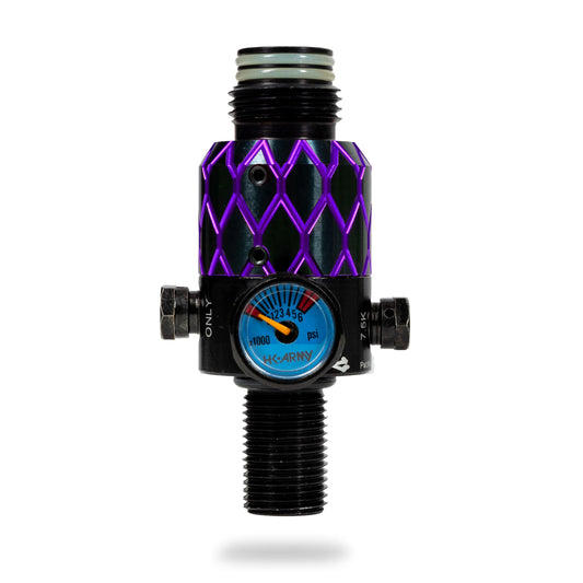AEROLITE ELITE PRO REG - NEXUS - BLACK/PURPLE | output pressure 450-650psi | HK Air Tank Regulator