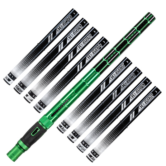 LAZR Elite Nexus Barrel Kit - 15' Green/Black Black Inserts - Cocker Threads