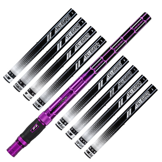 LAZR Elite Nexus Barrel Kit - 15' Purple/Black Black Inserts - Cocker Threads