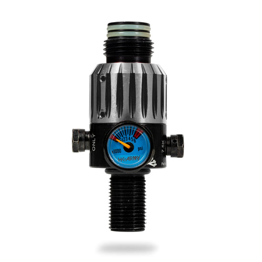 AEROLITE ELITE PRO REG - NOVA - SILVER/BLACK | output pressure 450-650psi | HK Air Tank Regulator