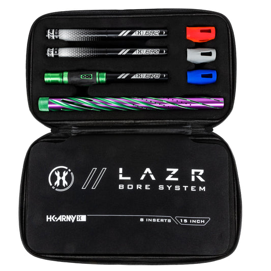 LAZR Elite Orbit Barrel Kit - 15' Green/Purple Black Inserts - Cocker Threads