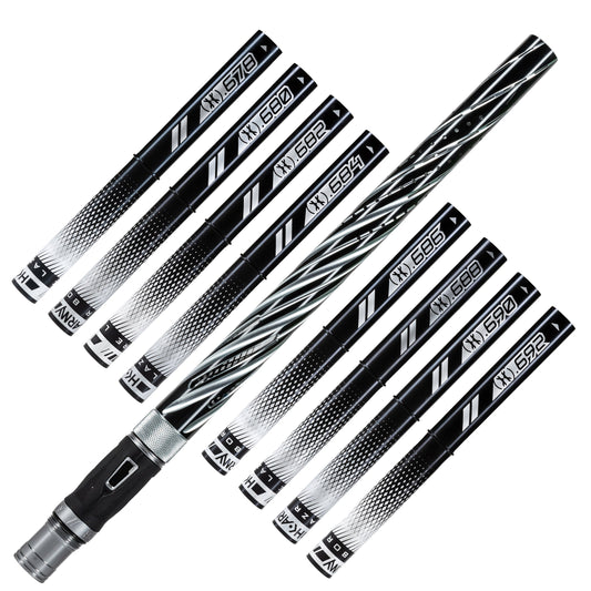 LAZR Elite Orbit Barrel Kit - 15' Dust Pewter/Black Inserts - Cocker Threads