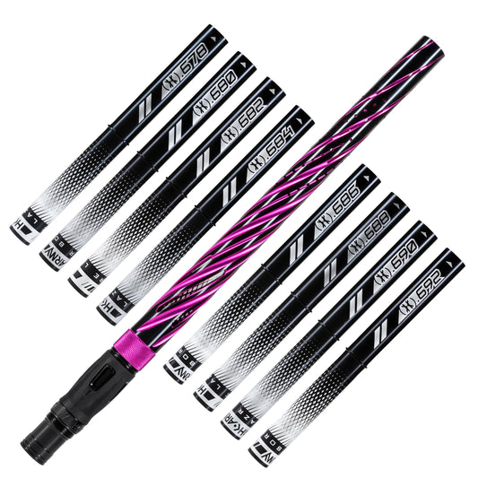 LAZR Elite Orbit Barrel Kit - 15' Dust Pink/Black Inserts - Cocker Threads