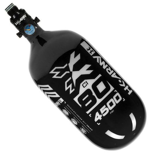 80ci / 4500Psi - Rush - Extra Lite Carbon Fiber Tank - Pro V2 Reg - Black/White