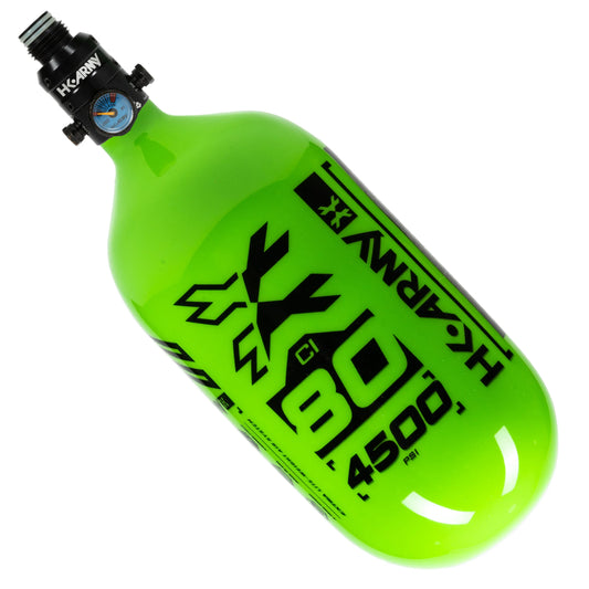 80ci / 4500Psi - Rush - Extra Lite Carbon Fiber Tank - Pro V2 Reg - Neon Green/Black
