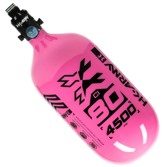 80ci / 4500Psi - Rush - Extra Lite Carbon Fiber Tank - Pro V2 Reg - Neon Pink/Black