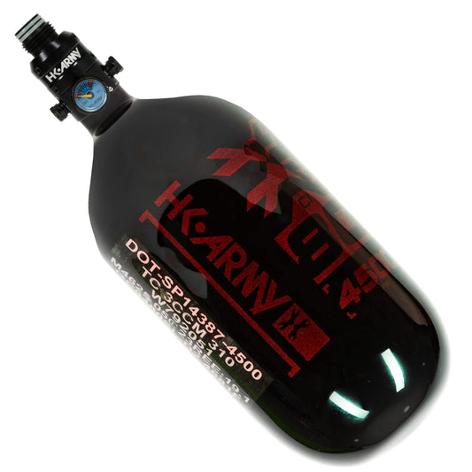80ci / 4500Psi - Rush - Extra Lite Carbon Fiber Tank - Pro V2 Reg - Black/Red