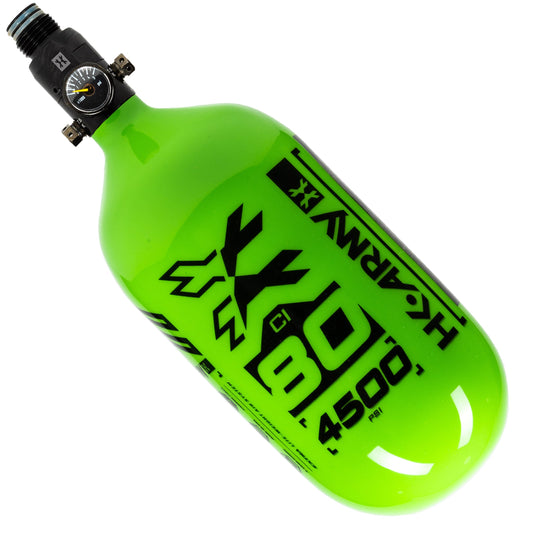80ci / 4500Psi - Rush - Extra Lite Carbon Fiber Tank - Standard Reg - Neon Green/Black