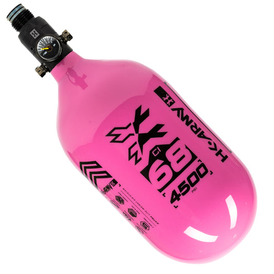 68ci / 4500Psi - Rush - Extra Lite Carbon Fiber Tank - Standard Reg - Neon Pink/Black