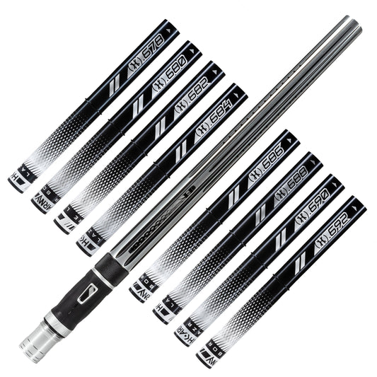 LAZR Elite Nova Barrel Kit - 15' Silver/Black - Black Inserts - Cocker Threads