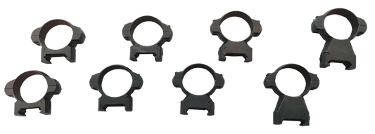 STEEL SCOPE RINGS (X HIGH/HIGH/MED/LOW)
