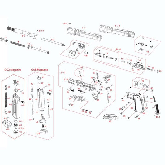 Valken HICAPA Air Nozzle Set